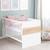 Chambre Bébé Duo Lion - ROBA - Lit Évolutif 70x140 cm - Blanc - Décor Bois BLANC 4 - vertbaudet enfant 