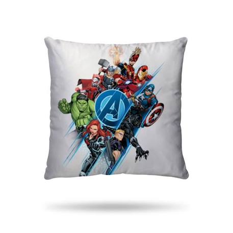 MARVEL - Housse de couette Avengers Team 140x200 cm + 1 Taie d'oreiller 63x63 cm - 100% Coton - Blanc BLANC 4 - vertbaudet enfant 