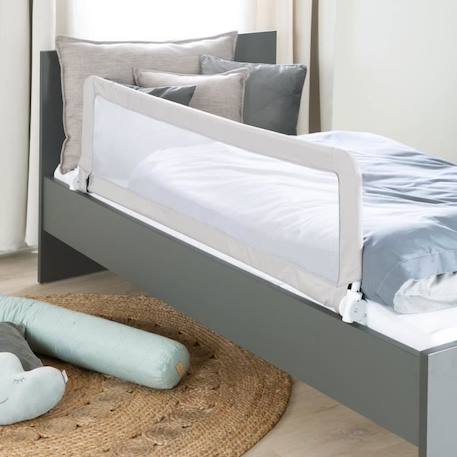 ROBA Barrière de Lit Antichute 'Klipp-Klapp' - 135 cm - Pliable - Pour Bébés et Enfants - Taupe GRIS 2 - vertbaudet enfant 