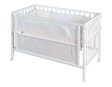 ROBA Lit Cododo Complet 'safe asleep®' 60x120 cm au design 'Sternenzauber' - Blanc laqué BLANC 6 - vertbaudet enfant 