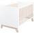 ROBA Lit Bébé Évolutif Clara 70x140 en Bois - Convertible en Lit Junior - Hauteur Réglable - 3 Barreaux Amovibles - Blanc BLANC 1 - vertbaudet enfant 