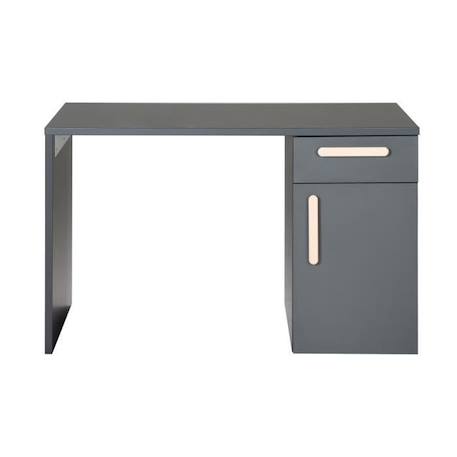 Bureau pour Enfants et Jeunes - ROBA - Jara - Avec 1 Porte et 1 Tiroir à Fermeture Douce - Anthracite NOIR 3 - vertbaudet enfant 