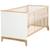 ROBA Lit Bébé Évolutif Finn 70x140 cm - Réglable en Hauteur - 3 Barreaux Amovibles - Blanc-Naturel BLANC 1 - vertbaudet enfant 