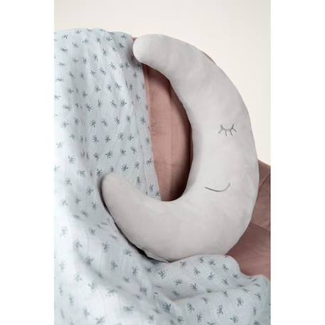 Coussin Lune en Peluche pour Enfant - ROBA Style - Gris argenté - Aide au sommeil et compagnon de voyage GRIS 2 - vertbaudet enfant 