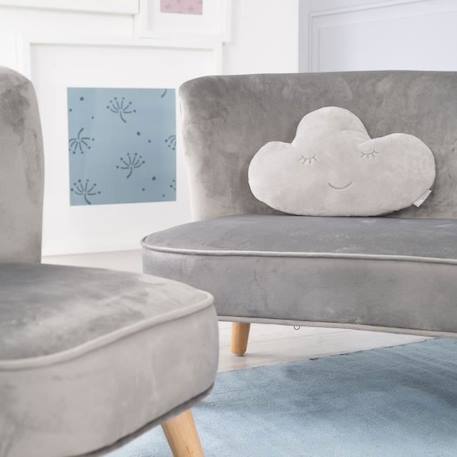 Coussin Décoratif Forme Nuage roba Style - Gris argenté - ROBA - Mixte - 0 mois - Naissance GRIS 4 - vertbaudet enfant 