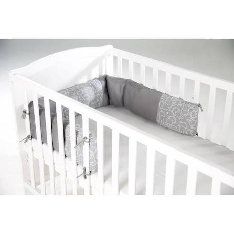 ROBA Tour de Lit Respirant 'safe asleep®' Easy Air 'miffy®' - 170x16 cm GRIS 2 - vertbaudet enfant 