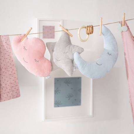 Coussin Nuage ROBA Style pour Enfant - Rose-Mauve - Bébé Fille - 19x32x9cm ROSE 5 - vertbaudet enfant 