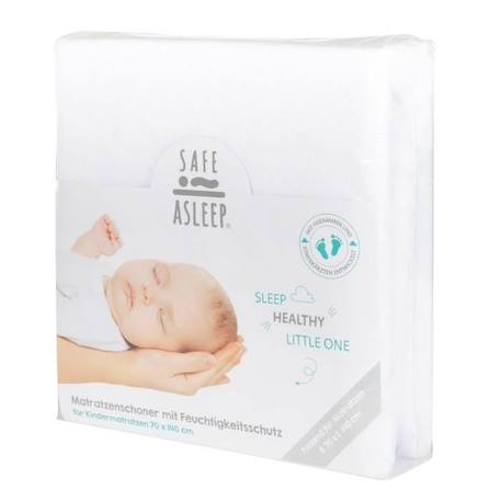 Protège-matelas Bébé ROBA safe asleep® Blanc - 90x200 à 100x200 cm - Respirant et Imperméable BLANC 3 - vertbaudet enfant 