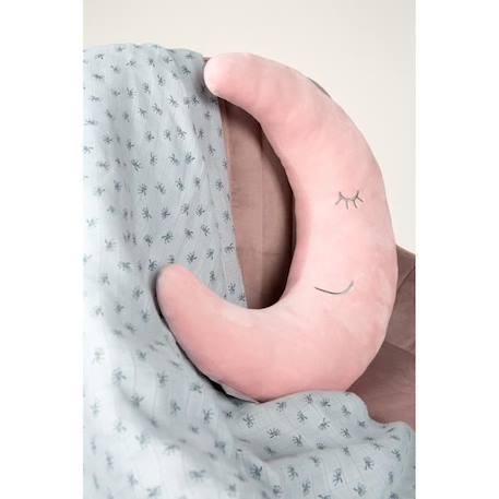 Coussin Lune en Peluche pour Enfant ROBA Style - Rose/Mauve - Aide au Sommeil et Voyage ROSE 2 - vertbaudet enfant 