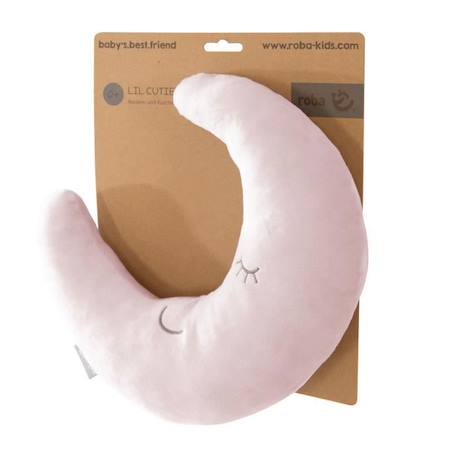 Coussin Lune en Peluche pour Enfant ROBA Style - Rose/Mauve - Aide au Sommeil et Voyage ROSE 3 - vertbaudet enfant 