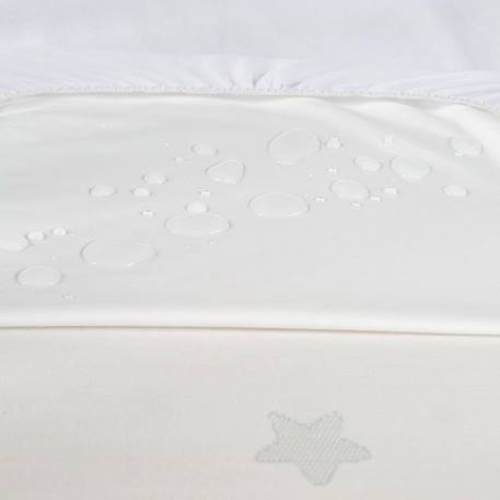 Protège-matelas Bébé ROBA safe asleep® Blanc - 90x200 à 100x200 cm - Respirant et Imperméable BLANC 4 - vertbaudet enfant 