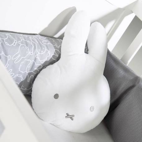 Coussin Rond Lapin Miffy pour Enfant - ROBA - Blanc - Peluche Douce - Cadeau de Naissance BLANC 2 - vertbaudet enfant 