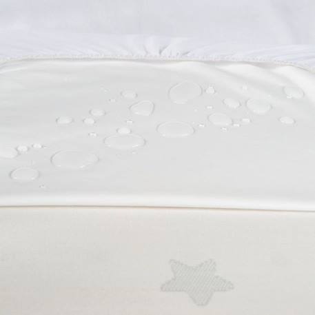 Protège-matelas Bébé ROBA 'safe asleep®' Respirant et contre l'humidité - 60x120 à 70x140 cm - Blanc BLANC 4 - vertbaudet enfant 