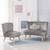 ROBA Canapé et Fauteuil Enfant Lil Sofa  + Coussin Décoratif Nuage - Ensemble en Velours - Gris argenté GRIS 2 - vertbaudet enfant 