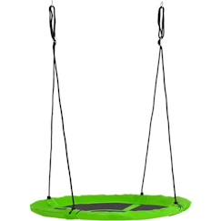 Balançoire nid d'oiseau ronde Ø 110 cm - OUTSUNNY - métal époxy et Oxford haute densité - vert  - vertbaudet enfant