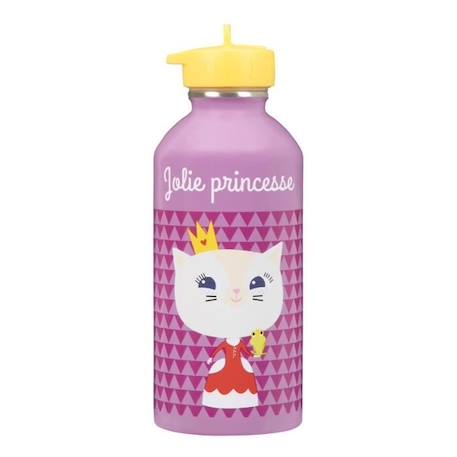 Garçon-Accessoires-Autres accessoires-Gourde Inox Enfant - Jolie Princesse - Chaton - Draeger Paris