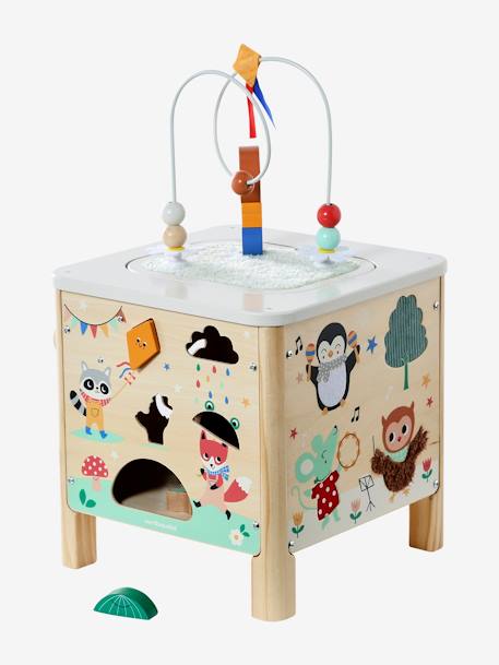 Cube d'activités sensoriel en bois FSC® Les animaux joyeux 5 - vertbaudet enfant 