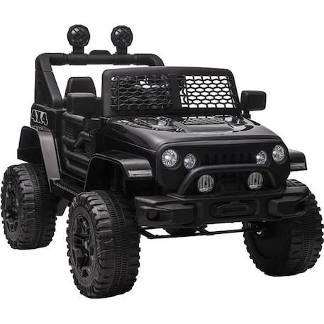 Voiture électrique enfant 4x4 HOMCOM - Noir - 100x64x71cm - Effets lumineux et sonores NOIR 1 - vertbaudet enfant 