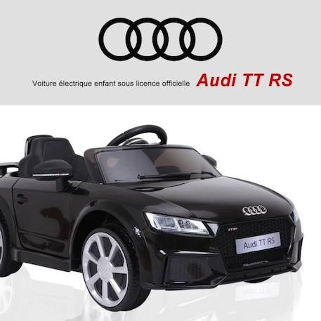 Véhicule électrique enfant Audi TT RS 12 V 35 W V. max. 5 Km/h télécommande effets sonores + lumineux noir 123x71x49cm Noir NOIR 4 - vertbaudet enfant 