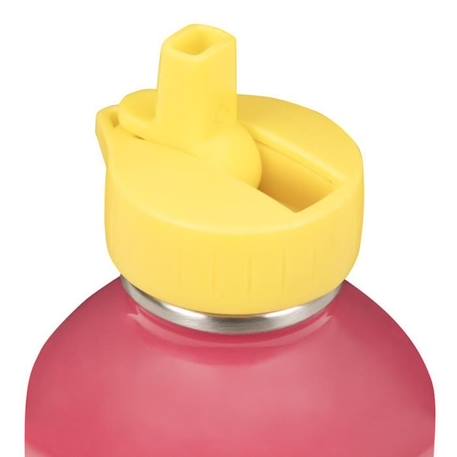 Gourde enfant Acier inoxydable - Facile à nettoyer - Gourde réutilisable - Contenance 300ml - 17 cm x 6,5 cm - Rose - Girafe ROUGE 2 - vertbaudet enfant 