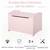 HOMCOM Coffres à jouets pour enfants Boîte à jouets malle de rangement dim. 60L x 40l x 48H cm vérin pneumatique MDF rose ROSE 4 - vertbaudet enfant 