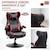 Fauteuil gaming fauteuil de bureau gamer fonction audio pivotant réglable accoudoirs relevables rouge noir 69x73x118cm Rouge ROUGE 4 - vertbaudet enfant 