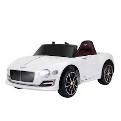 Véhicule électrique Bentley enfants 2 moteurs 108L x 60l x 43H cm télécommande effets sonores + lumineux blanc  - vertbaudet enfant