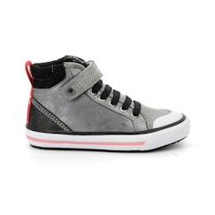 Chaussures-Chaussures fille 23-38-Baskets, tennis-KICKERS Baskets hautes Geckira Hi argent