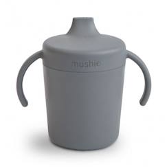 Tasse à boire Gris Smoke - Verre d'apprentissage bébé - Mushie  - vertbaudet enfant