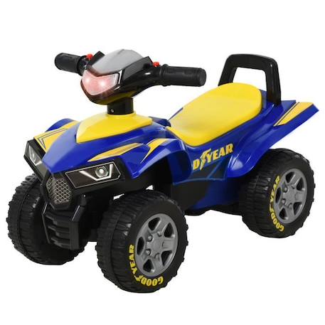 Porteur Enfants Quad HOMCOM - Bleu Jaune - Tout Terrain - 18-36 Mois BLEU 1 - vertbaudet enfant 