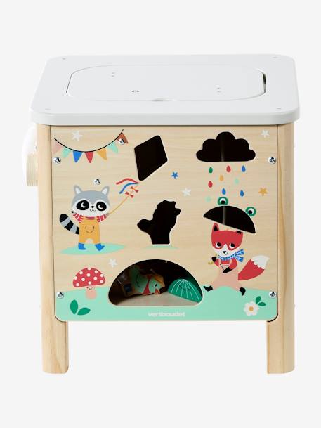 Cube d'activités sensoriel en bois FSC® Les animaux joyeux 8 - vertbaudet enfant 