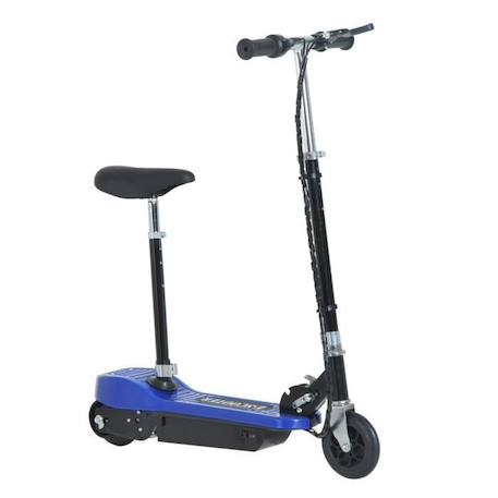 Trottinette électrique pliable pour enfants - HOMCOM - 120 W - Hauteur réglable - 2 roues - Bleu et noir BLANC 1 - vertbaudet enfant 