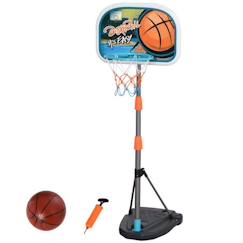 Jouet-HOMCOM Panier de Basket-Ball sur Pied avec Poteau Base lestage Panneau + Ballon + Pompe Hauteur réglable 1,26 – 1,58 m
