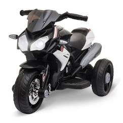 Jouet-Moto électrique pour enfants 3 roues 6 V HOMCOM - Noir