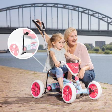 Kart à pédales BERG Buzzy Bloom 2 en 1 - Rose ROSE 6 - vertbaudet enfant 