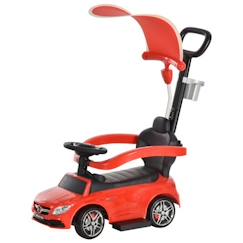 Porteur pour enfant Mercedes rouge avec coffre, klaxon et effets musicaux  - vertbaudet enfant