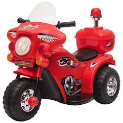 Jouet-Jeux de plein air-Véhicules enfant-Scooter électrique pour enfants policier 6V avec fonctions lumineuses et sonores