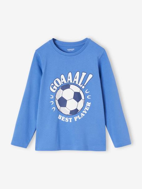 T-shirt motif ludique garçon bleu moyen+écru 1 - vertbaudet enfant 