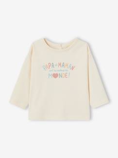 T-shirt à message bébé en coton bio  - vertbaudet enfant
