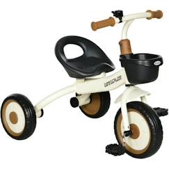 Jouet-Jeux de plein air-Tricycles, draisiennes et trottinettes-Tricycle enfant multi-équipé  70x50x58cm Blanc