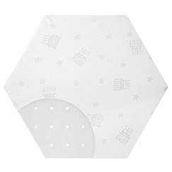 Chambre et rangement-Literie-Matelas-ROBA "Air" Matelas Parc Bébé "safe asleep®" Hexagonal - 112 x 97 cm - avec Housse Jacquard