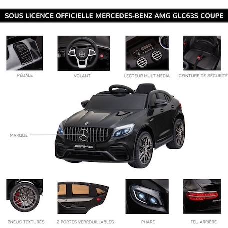 Voiture véhicule électrique enfant 12 V 35 W V. 3-5 Km/h télécommande effets sonores + lumineux Mercedes GLC AMG noir NOIR 4 - vertbaudet enfant 