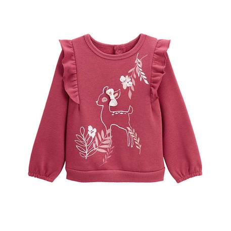 Ensemble bébé sweat-shirt et pantalon en molleton Oma Biche ROSE 2 - vertbaudet enfant 