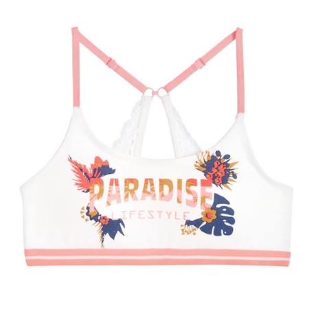 Brassière fille Paradise BLANC 1 - vertbaudet enfant 