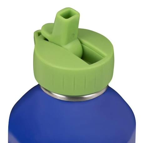 Gourde enfant Acier inoxydable - Facile à nettoyer - Gourde réutilisable - Contenance 300ml - 17 cm x 6,5 cm - Bleu - Mosaïque BLEU 2 - vertbaudet enfant 