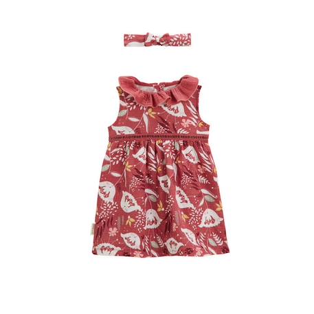 Robe bébé + headband en gaze de coton Alba ROSE 1 - vertbaudet enfant 