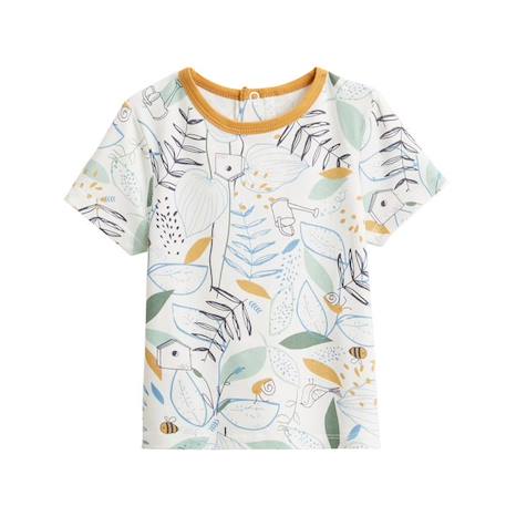 Ensemble salopette bébé en jean et t-shirt Garden Party VERT 4 - vertbaudet enfant 