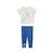 Ensemble bébé t-shirt et legging Océan d'amour BLEU 1 - vertbaudet enfant 