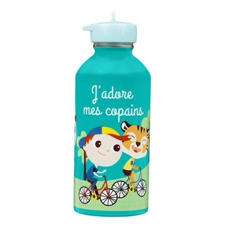 Fille-Gourde Inox Enfant - J'adore Mes Copains - Draeger Paris