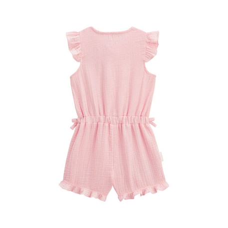 Combishort bébé + chapeau en gaze de coton corail Bella Chica ORANGE 3 - vertbaudet enfant 